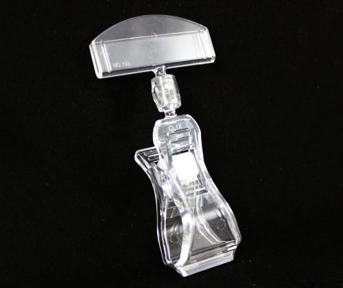 SIGN Clip Preishalter mit breiter Klammer, 50 x 90 mm, glasklar, 10 Stück pro Pack