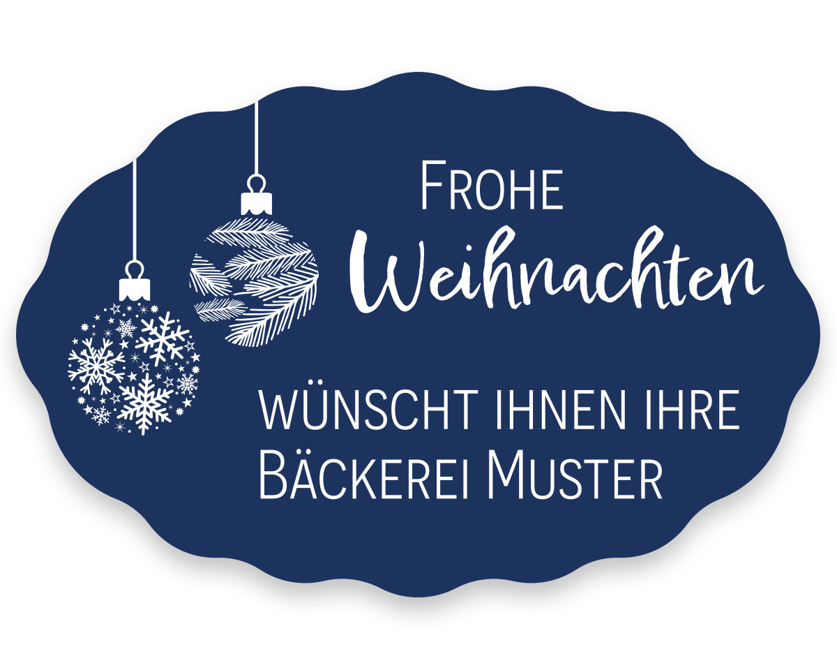 Weihnachtsetiketten, 49 x 32 mm, Version 96, 1 Rolle à 1.000 Etiketten