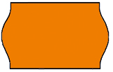 Haftetiketten, permanent, 26 x 16 mm, Leuchtfarbe orange, 36 Rollen à 1.000 Etiketten
