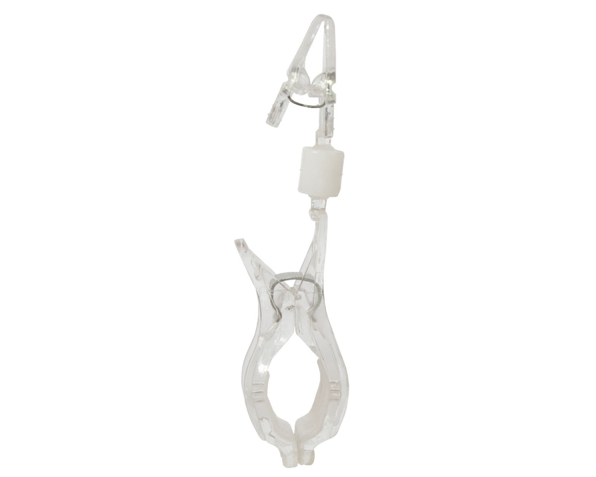 SIGN Clip Preishalter mit breiter Klammer, glasklar, Höhe 95 mm, Breite 80 mm, 10 Stück pro Pack