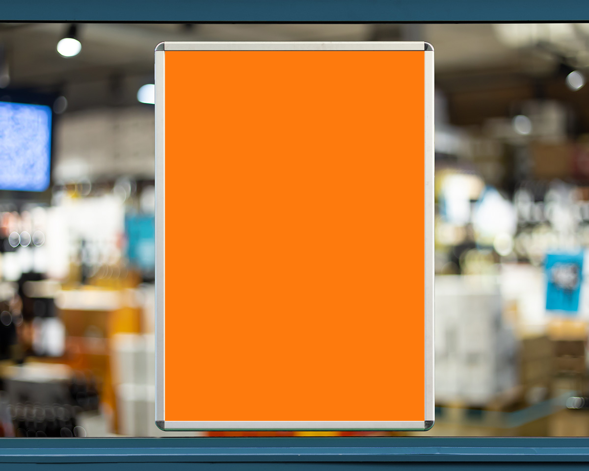 Plakatpapier leuchtorange