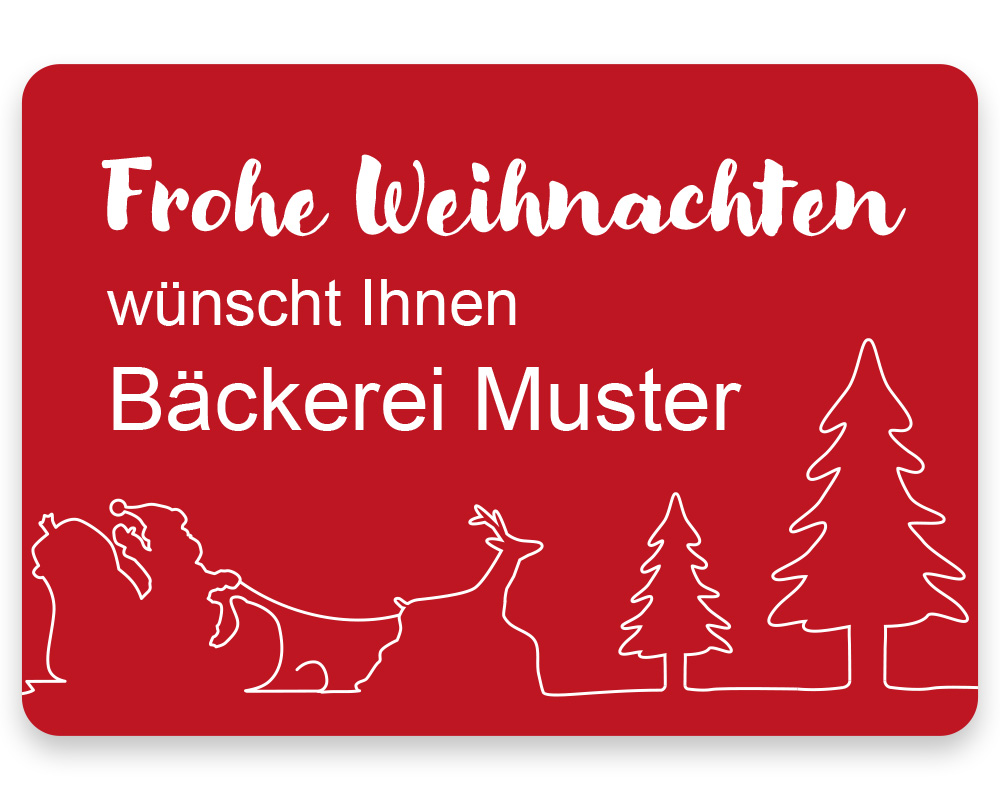 Weihnachtsetiketten, 49 x 32 mm, Version 85, 1 Rolle à 1.000 Etiketten