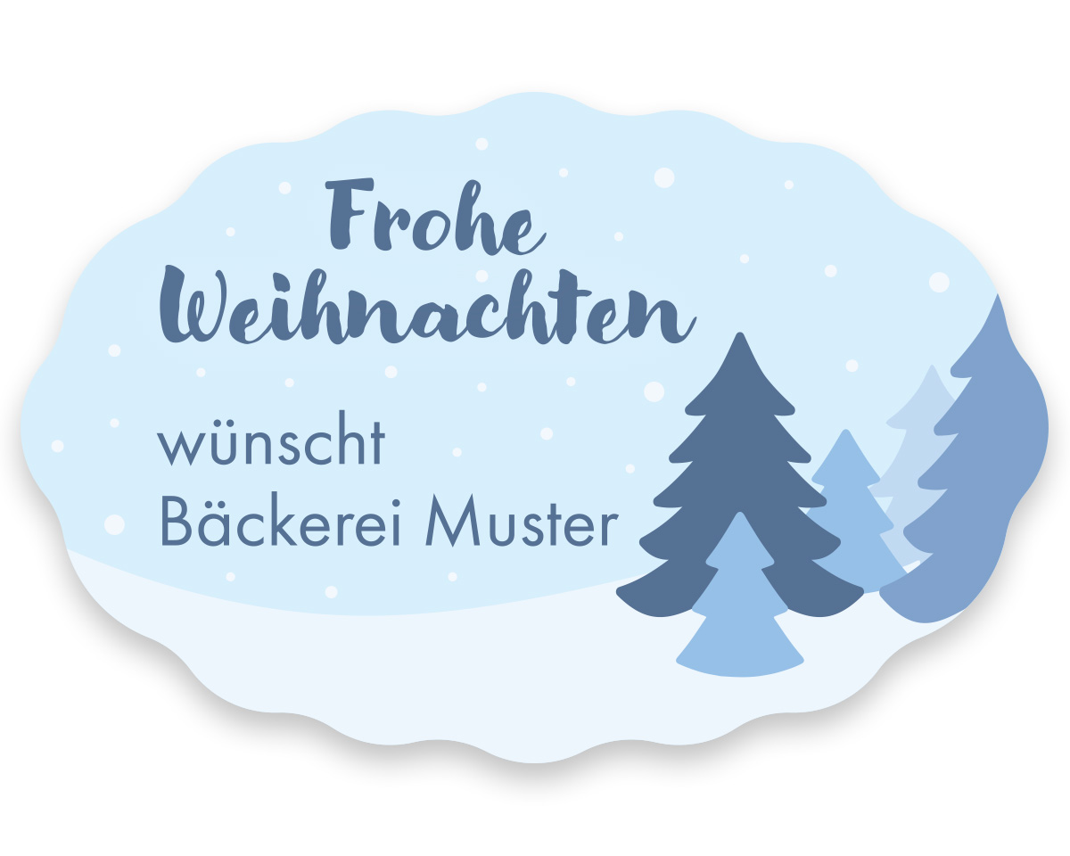 Weihnachtsetiketten, 49 x 32 mm, Version 95, 1 Rolle à 1.000 Etiketten